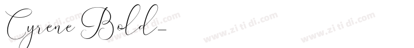 Cyrene Bold字体转换